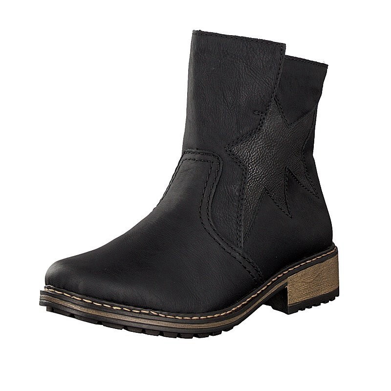 Damske Cizmy Rieker Z6865-02, Čierne